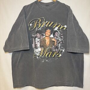 BRUNO MARS Concert T SHIRT SIZE XL UNISEX Vegas Tour 24k Magic PERFORMANCE